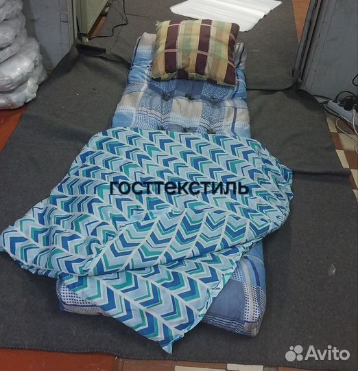 Матрас, подушка, одеяло. Комплект 3в1. Доставка