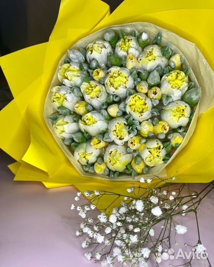 Тюльпаны из зефира