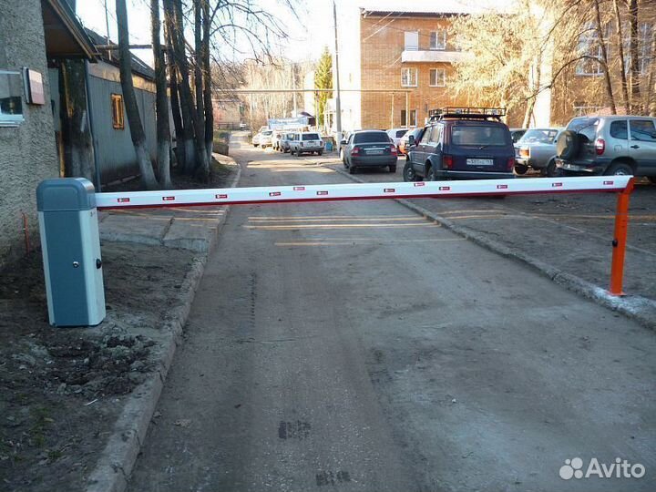 Шлагбаум AN-Motors ASB6000 c прямоугольной стрелой