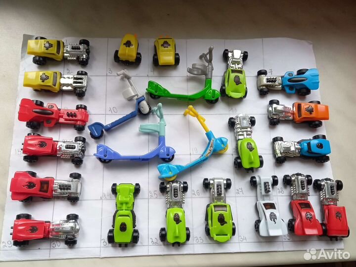 Киндер сюрприз, машинки