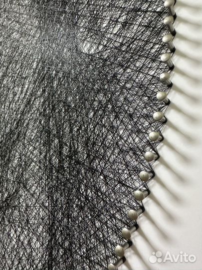 Картина нитями, портрет из ниток