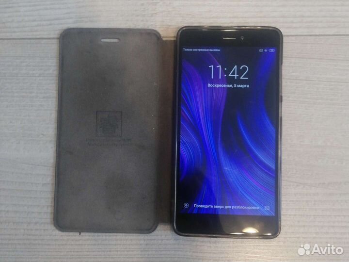 Телефон xiaomi redmi note 4 /LTE/разблок пальцем