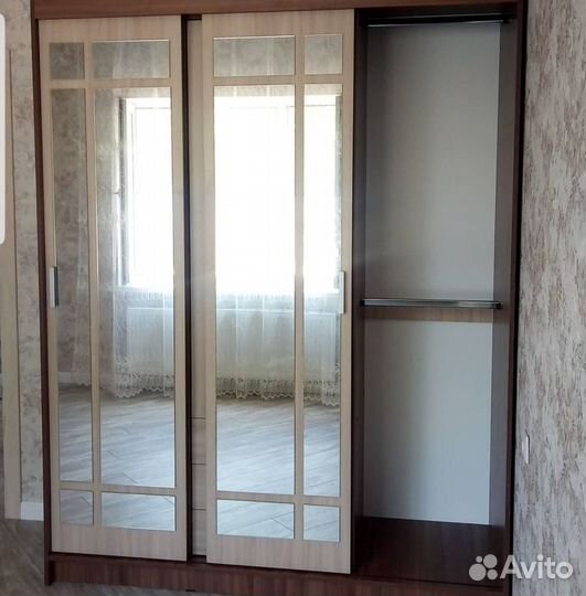 Шкаф-купе 170 см с зеркалом / Гарантия 12 мес