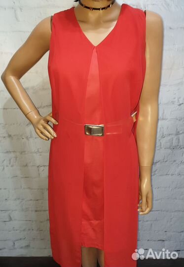 Вечернее платье 42 44 красное