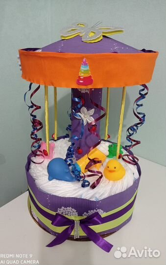 Торт из памперсов подгузников