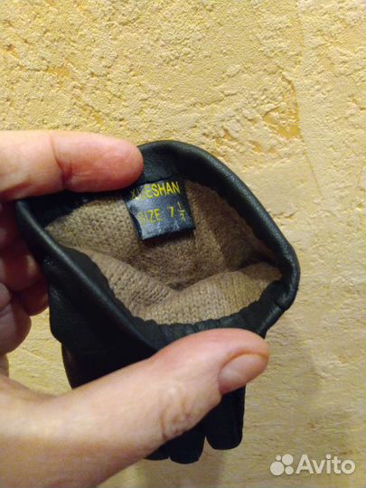 Перчатки женские кожаные новые р. 7,5