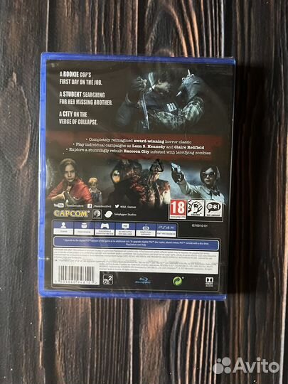Resident evil 2 remake ps4 (диск новый)