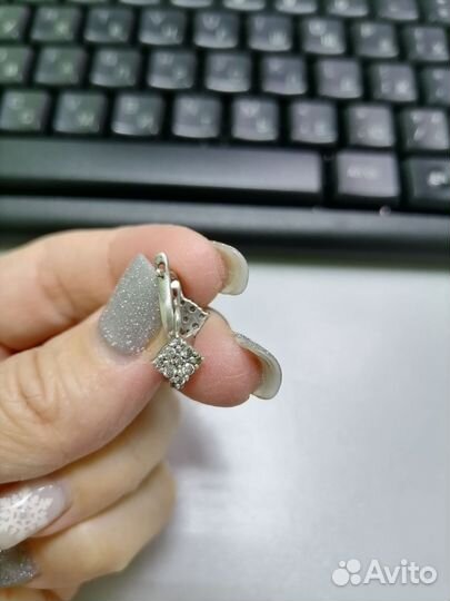 Серьги серебро