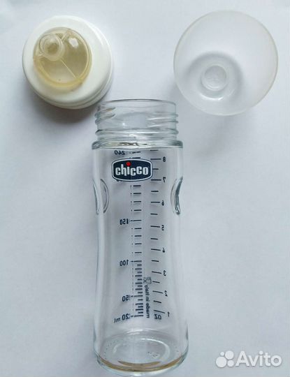 Бутылочка chicco стекло