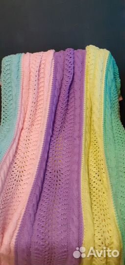 Плед вязаный