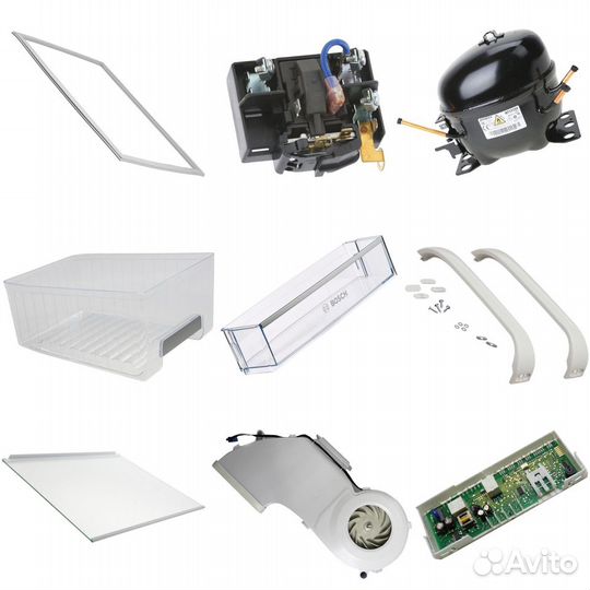 Запчасти для холодильников Bosch,Siemens, Neff