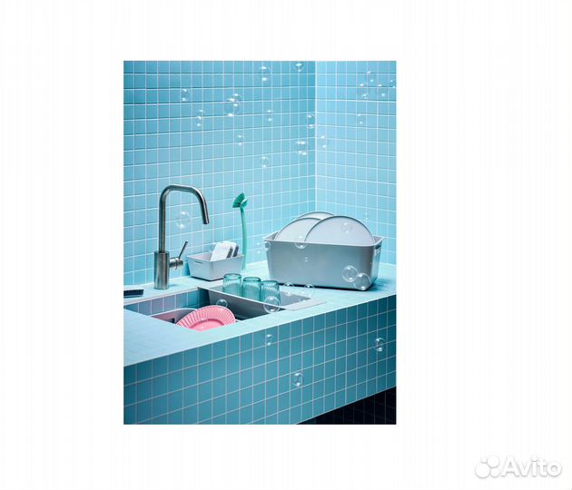 Щетка для мытья посуды с присоской Икеа Ринни