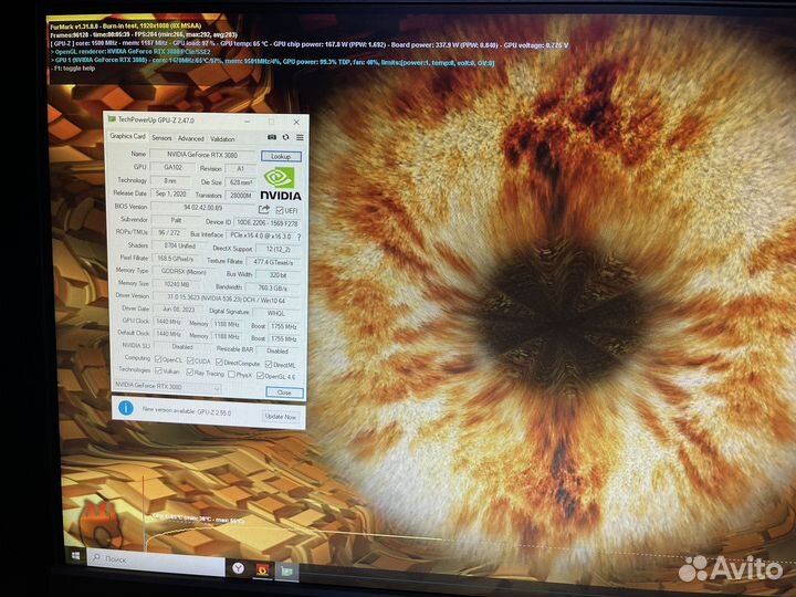 Видеокарта RTX 3080 Palit GameRock 10GB