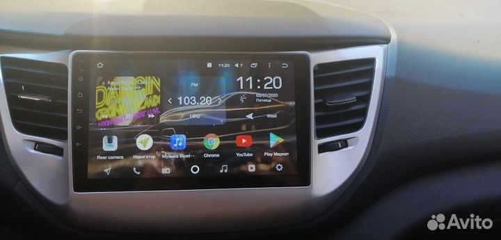 Магнитола TS7 на Hyundai Tucson