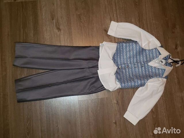 Комплект 92 98 рубашка Palomino, жилетка и брюки