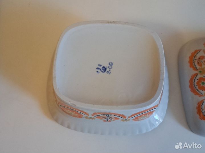 Масленка фарфор СССР