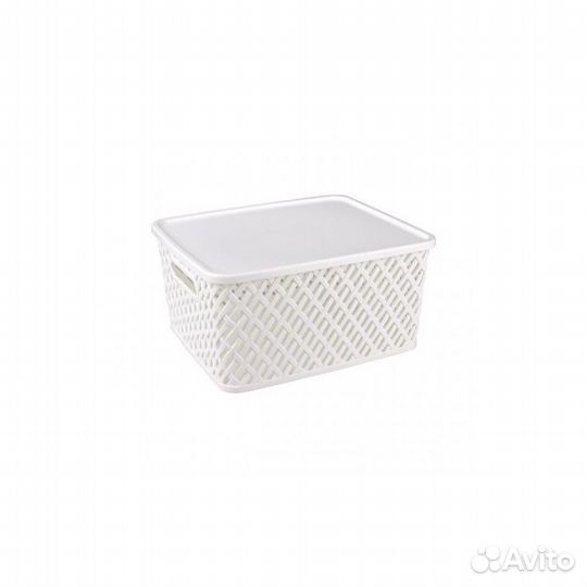 Корзина для хранения Плетенка 350*290*175 с/кр бел