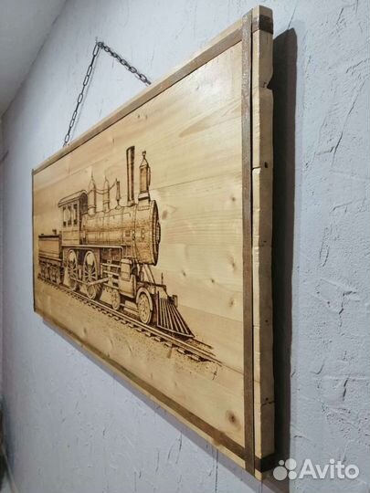 Большая Картина на досках 