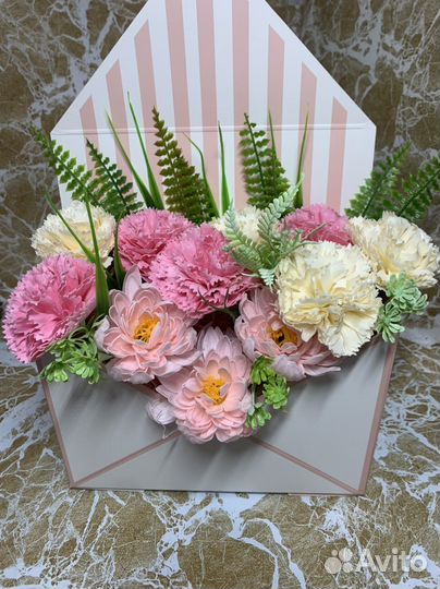 Букет из мыльных цветов