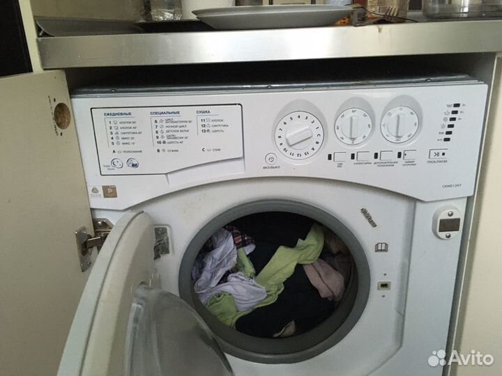 Встраиваемая стиральная машинка hotpoint ariston