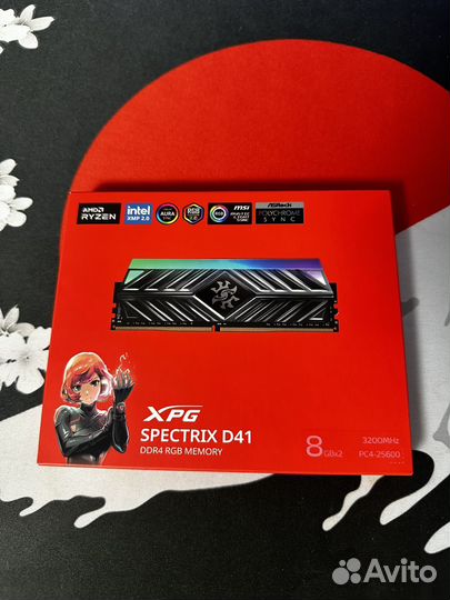 Оперативная память ddr4 adata xpg 16гб 3200мгц