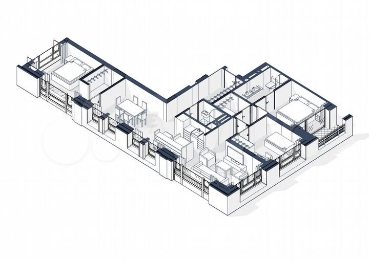 3-к. квартира, 100,9 м², 7/17 эт.