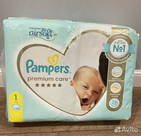 Подгузники Pampers Premium Care, 2-5 кг, 66 шт