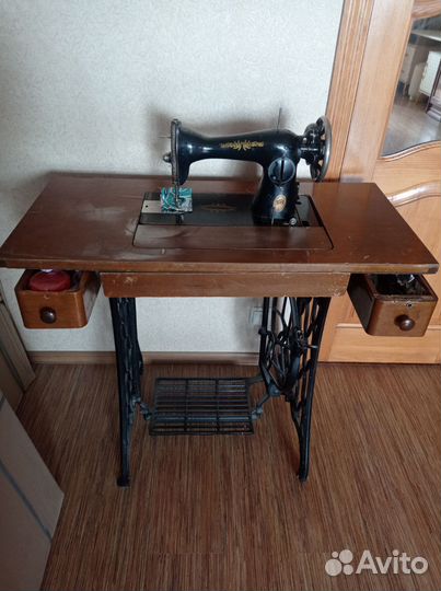 Швейная машина пмз ручная с тумбой