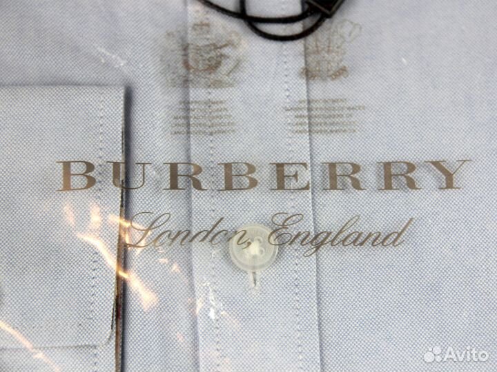 Мужская рубашка Burberry голубая