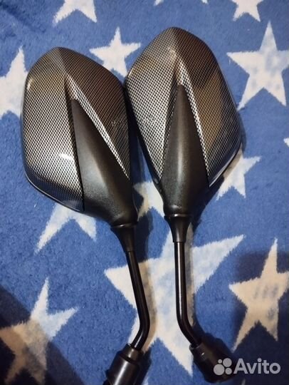 Зеркала универсальные (карбон)