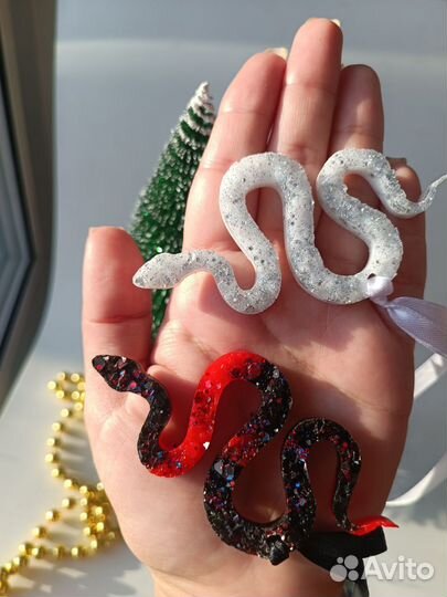 Ёлочные игрушки из эпоксидной смолы