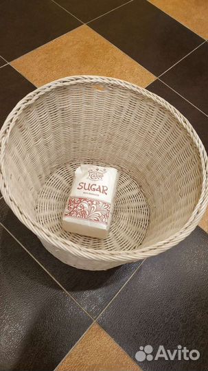 Корзина плетеная для игрушек