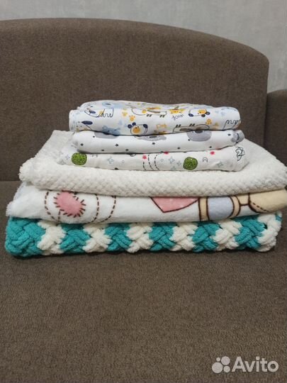 Плед детский и матрас в коляску