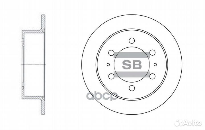Диск тормозной ssangyong korando 96/musso 96