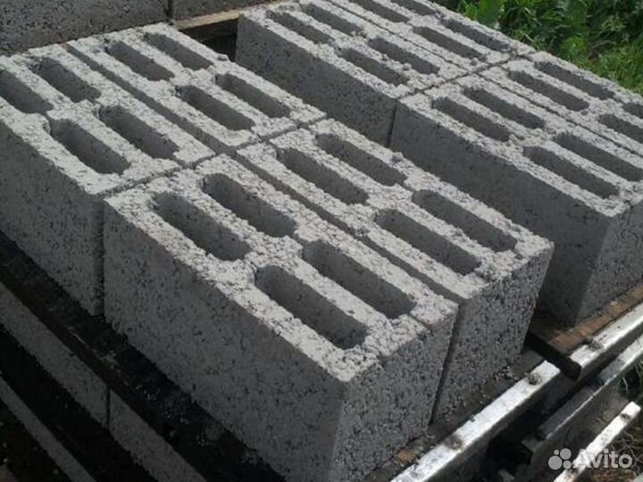 Керамзитобетонный блок 4-хпустотный / Шлакоблок