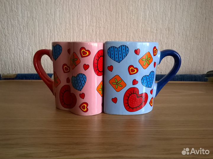 Кружки 2 шт новые с упаковкой 250 мл