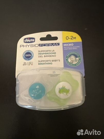 Пустышка 2 шт chicco