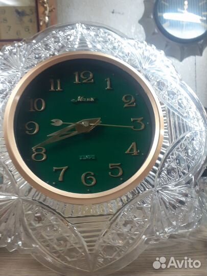 Хрустальные часы маяк СССР