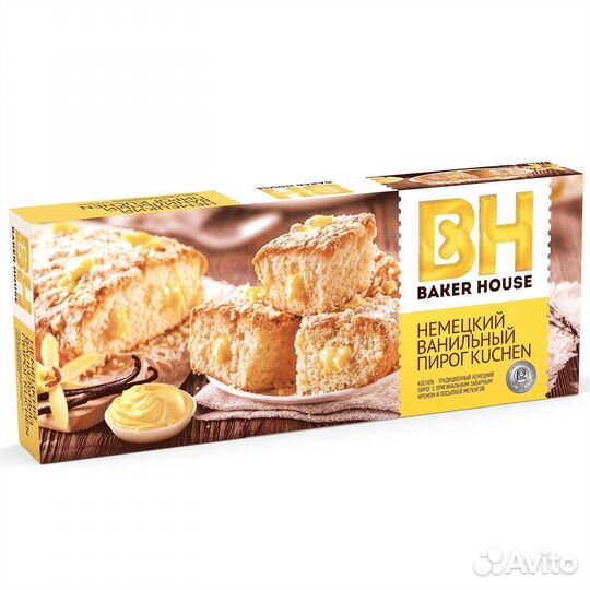 Пирог Kuchen Ванильный 350г