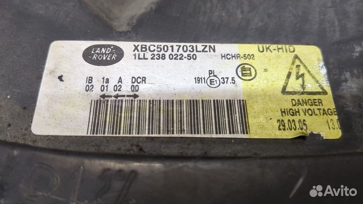 Фара (передняя) Land Rover Range Rover Sport, 2006