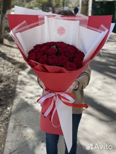 Большие букеты роз с доставкой