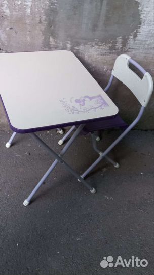 Детский набор стол и стул складные