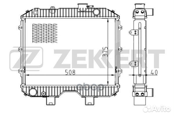 Радиатор охлаждения двигателя UAZ 3151 85- 330