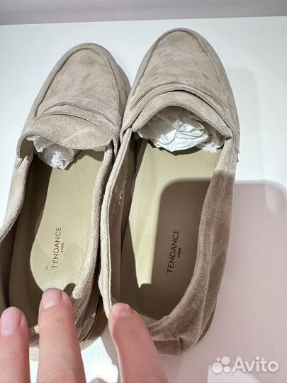 Лоферы замшевые 37 размер