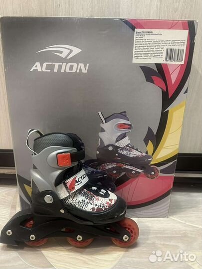 Роликовые коньки детские раздвижные