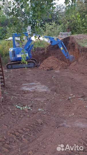 Услуги мини-экскаватора