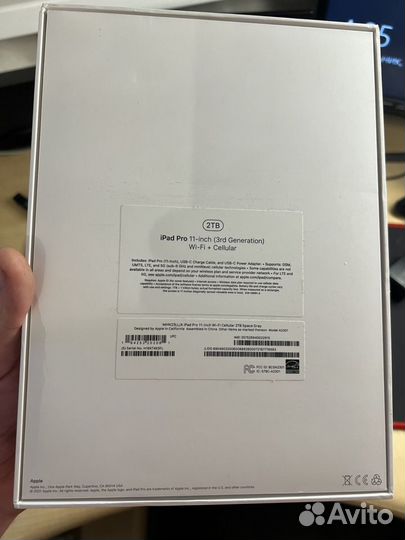 iPad pro 11 m1/LTE/2tb/16gb