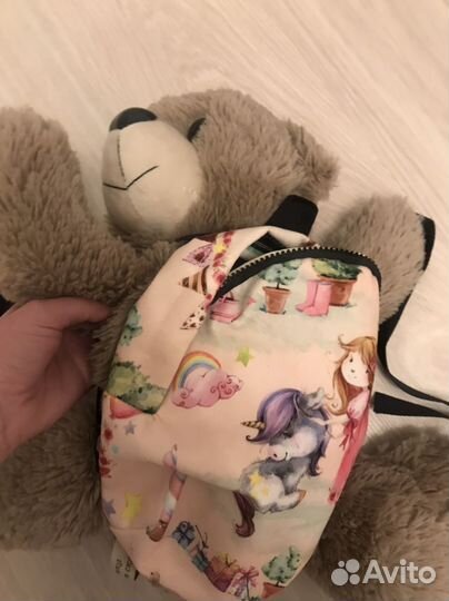 Мишка рюкзак новый