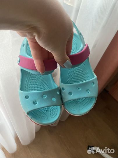 Босоножки сандалии crocs на девочку c10