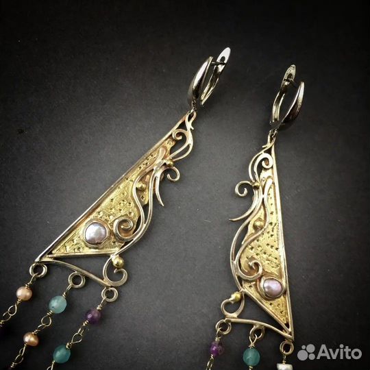 Серьги с жемчугом